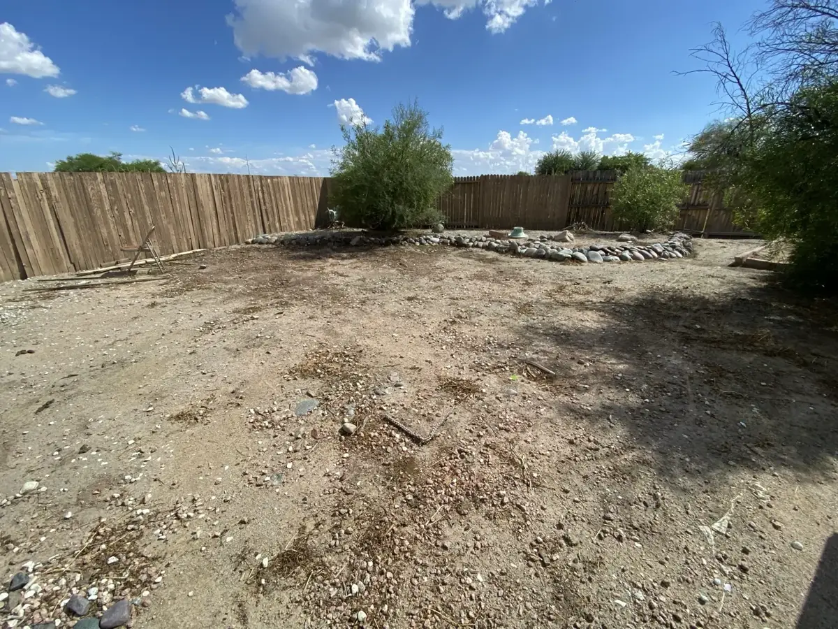 Residential property after weed control